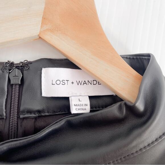 Lost + Wander | Wildest Dreamer Faux Leather Dress - Picture 8 of 9